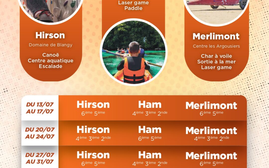 Inscriptions mini-camps 2026