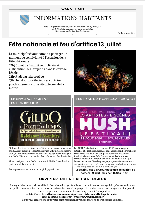 Infos habitants